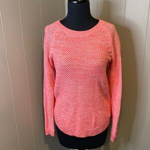 Perfect Pullover Women’s Medium Crochet Long Sleeve Sweater Crewneck